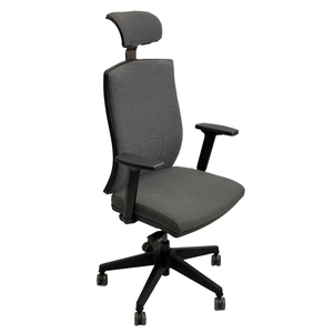 Ying41 Főnöki szék fix fejtámlával állítható karfával és deréktámasszal Szürke
