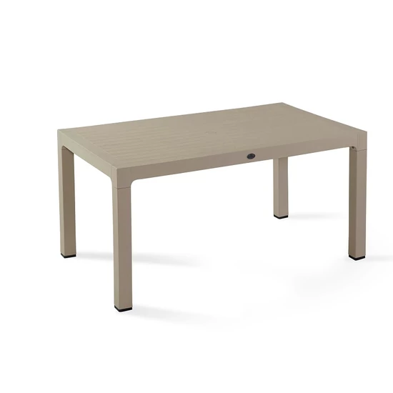 Fa hatású rattan asztal 90x150 cm Bézs