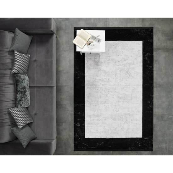 Black&Brown 11321 szőnyeg 80x150 cm Szürke-Fekete
