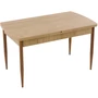 Kép 1/4 - Buse bővíthető étkezőasztal fa hatású MDF lappal és fa hatású fém lábakkal 79x139 cm