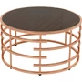 Kép 1/3 - Royal dohányzóasztal magasfényű MDF lappal Bronz/Latin Fa