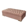 Kép 6/6 - Lexington U alakú chesterfield sarokkanapé Ivory