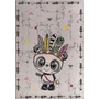 Kép 3/3 - Wonderkids szőnyeg indián panda 130x190 cm