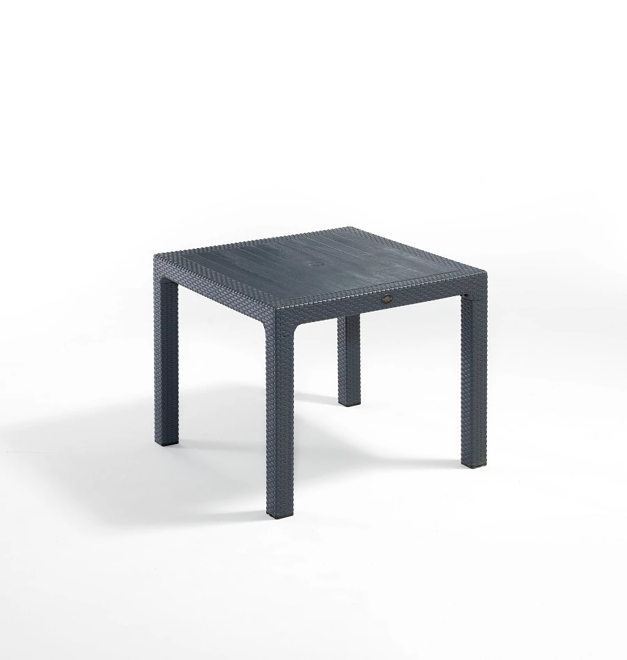 Classic rattan asztal 90x90 cm Antracit